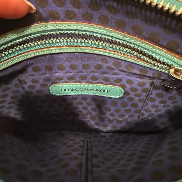 Rebecca Minkoff teal mint shoulder bag cross body - Picture 7 of 8